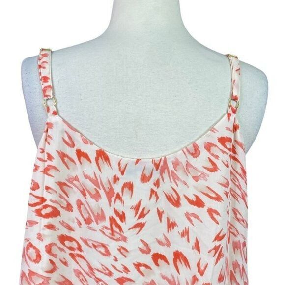 Cabi  Peach Leopard Tank Size Medium V-neck - Picture 4 of 6